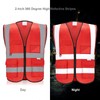 WORCBGIO Reflective Safety Vest with Pockets High Visibility Sliver Strip