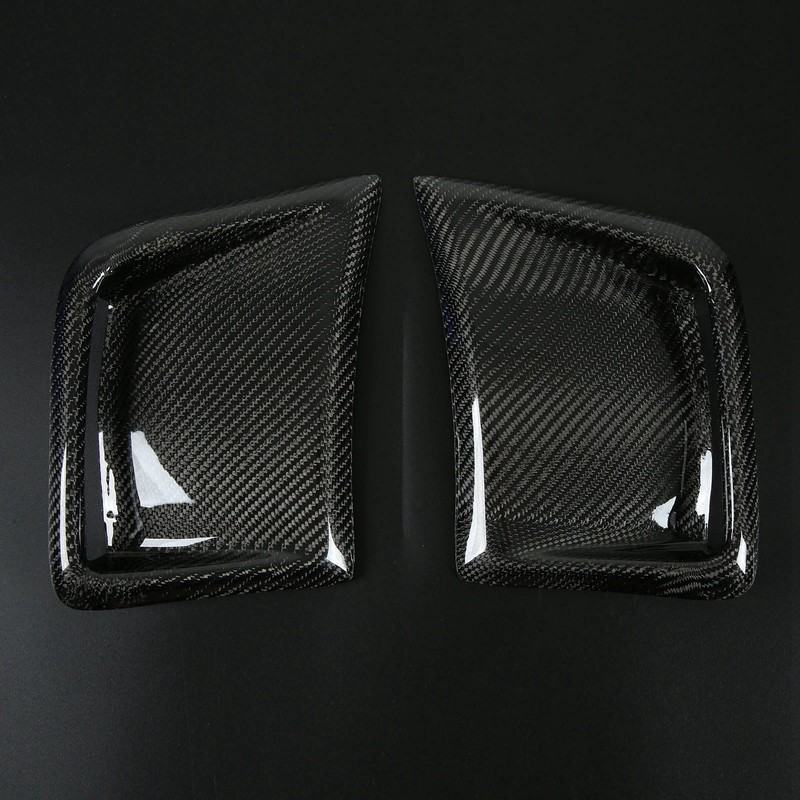Carbon Fiber Front Bumper Side Vent Cover Replacement for STI