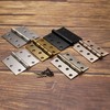 sourcing map 3Packs 3.4"x2.8"x0.1" Door Hinges with 6 Holes and