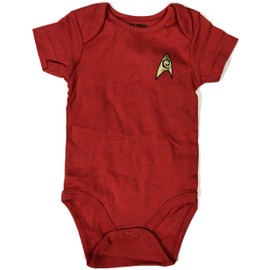 Star Trek Baby Bodysuit Romper Infant Shirt Clothes (12-18 Months, Red)