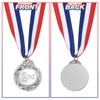 PATIKIL Silver Award Medals 2.6 Inch, 6 Pieces Winner Award