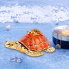 Shiny Diamonds Tortoise Decoration Tortoise Statue Metal Crafts Home Decor
