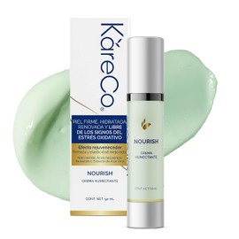 KareCo NOURISH Crema Hidratante Facial | Resveratrol y Acido Hialuronico |Hidrata profundamente y rejuvenece tu pie | combatiendo el envejecimiento prematuro y mejorando la elasticidad | skin care