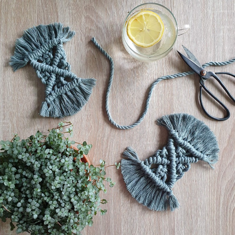 Bobbiny 5mm 3 Ply Macrame Cord - Gold/ Natural