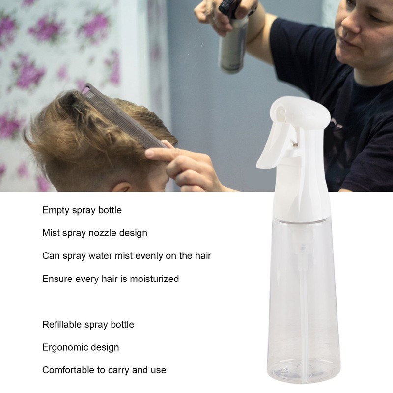 3pcs Fine Mist Spray Bottle Refillable Uniform Spraying Ergonomic Design