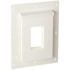 Builders Edge SMR68TW Sturdimount Receptacle Primed Mounting Block, 6" W X 8-1/2" H, Fiber Cement