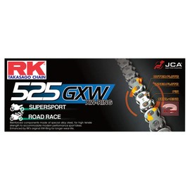 RK Racing Chain 525GXW-110 110-Links XW-Ring Chain with Connecting Link