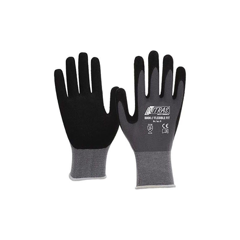 NITRAS 8800 Flexible Fit All-Round Gardening Gloves, High Abrasion Resistance,
