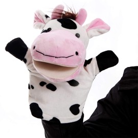 Animal Hand Puppets Set for Kids & Adults - 12.5" Premium Quality Soft Plush Toys with Movable Mouths - Perfect for Storytelling, Teaching, Preschool, Role-Play - Durable, Vibrant, Educational Puppets