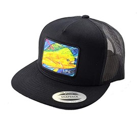 LPG Apparel Co. Mahi Vibes Mahi-Mahi Fishing Classic Snapback Flat Brim Trucker Baseball Hat Cap