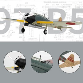 Lose Fun Park 1:72 Military Model Plane Type 97 Kate Alloy Fighter Plane Model,Model Airplane for Collection and Gift