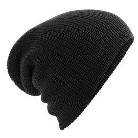 Beechfield Heavy Gauge Slouch Beanie Black