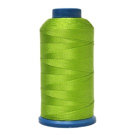Mandala Crafts Tex 70 Bonded Nylon Thread for Sewing - 1500 YDs T70 Heavy Duty Apple Green Nylon Thread Size 69 210 D Upholstery Thread for Leather Jeans Weaving