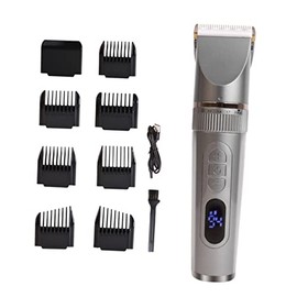 Cordless Rechargeable Hair Clipper with Speed Trimmer for Men Low Noise Electric Beard and Hair Grooming Tool Blades with Oil Maintenance for Home Haircuts and Beginners