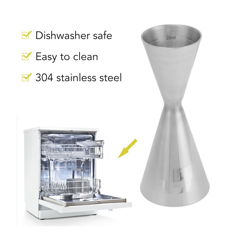 304 Stainless Steel Jigger Dual Japanese All in One Glossy