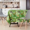 Green Tropical Jungle Wipe Clean Tablecloth - Textil Look -