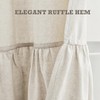 Felisa Farmhouse Long Shower Curtain with A Ruffle Hem 72x78