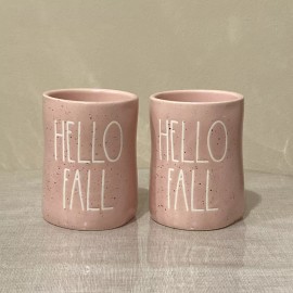 Rae Dunn (2) Rae Dunn 8.7 oz. “Hello Fall” Pinch of Spice Wax Candle