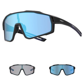 WGKVP Bike Glasses Photochromic Cycling Glasses Men Women Sports Sunglasses for Mountain Running Golf Goggles Fishing