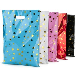 Generic 25 pcs Party Favor Bags Goodie Treat Loot Bags for Kids Children Birthday Baby Shower, 6 x 9 inches, Assorted