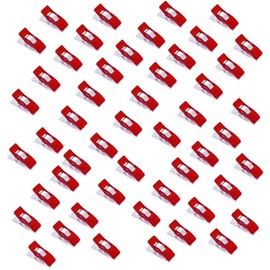 PANYTOW Sewing Clips,Multipurpose Sewing Quilting Clips Plastic Quilting Crafting Clips,Wonder Clips for Dressmaking Crafting,Red (50 Pack)