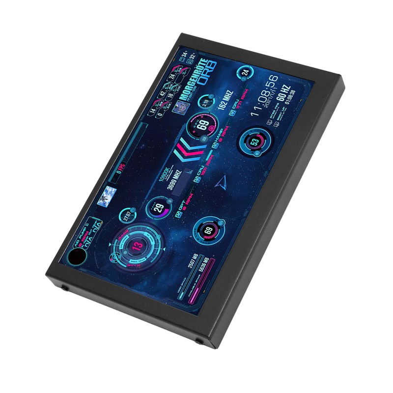 5 Inch Computer Temp Monitor HD Multimedia Interface PC Temperature