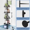 HAA Strong Shower Storage Caddy,SturdyTension Corner Pole Caddy,Commercial Grade Rustproof