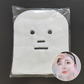 Boribyeol Pure Cotton Face Gauze (100 Sheets) for Facial Masks, Modeling Packs, Plaster Packs, and Massage (Round & Square) SN.Face Gauze Round