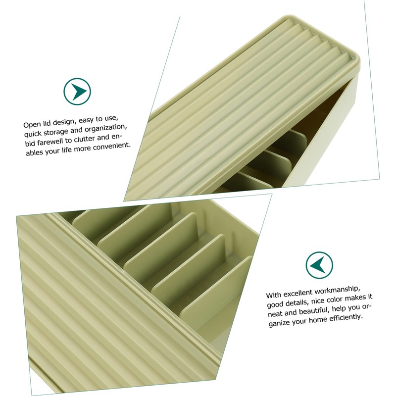 LABRIMP 1 PC Cable Storage Box Multi Grid Organizer with