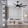 LOFIKEDI Ceiling Fan with Light, 60 Inch Ceiling Fan with