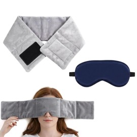 2 PCS Eye Mask, 1 PCS Weighted Sleep Mask, Soothing for Relaxation, 1 PCS Navy Blue Eye Mask, Adjustable Strap for Comfortable Fit, Suitable for Travel and Home Use