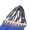 200x150cm Blue Portable Outdoor Camping Hammock with Rod Camping Courtyard