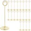 LDXDRU 20 Pack Metal Table Number Holder, 22cm Wedding Golden