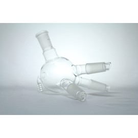 Distillation Receiver, Cow Type, with Hose Connection, 24/40