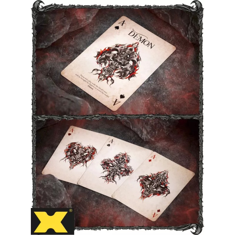 DEMON V2 Vengeance Classic Silver Gilded 1/250 Playing Cards by