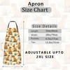 cromcu Capybara Apron,Oxford Fabric Adjustable Kitchen Apron with 2 Pockets,Waterproof