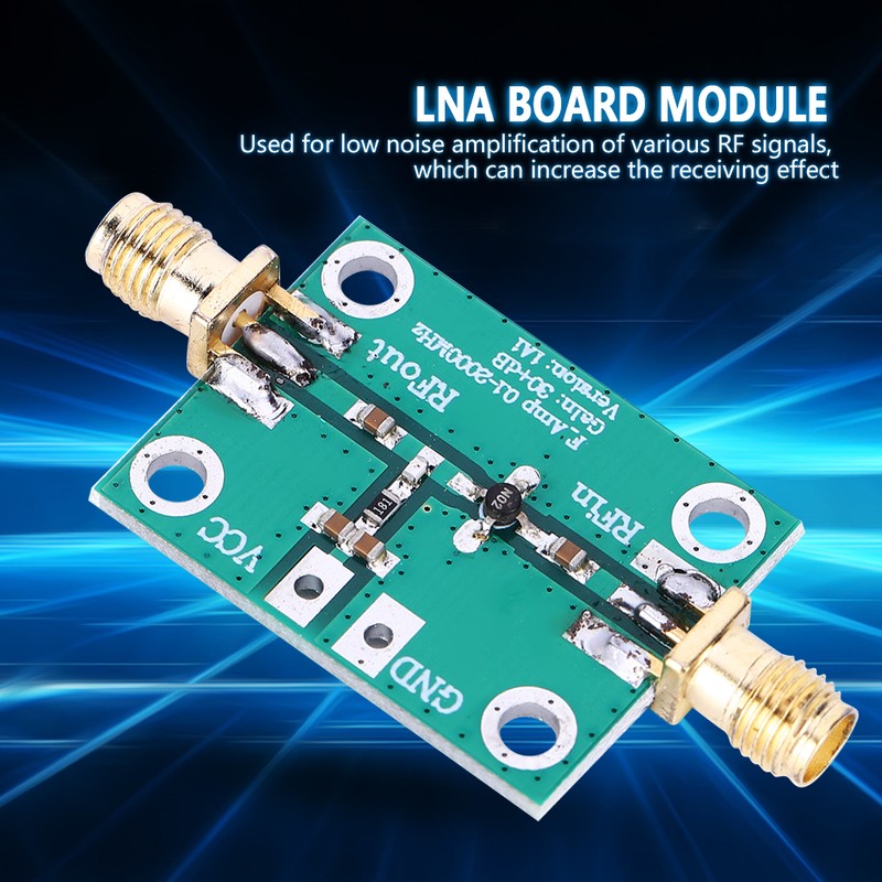 RF Broadband Amplifier Low Noise LNA Board Module 0.1-2000MHz Gain