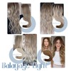 Hetto Remy Real Hair Tape-In Extensions, Balayage, Dark Brown Mix,