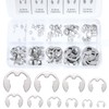 Jesustree Stainless Steel E-Clip External Retaining Ring Snap Circlip Assortment