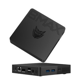 Bmax Mini PC B1 Pro 8GB LPDDR4/128GB eMMC Celeron N4000 (Up to 2.6 GHz) Support 512GB/2TB M.2 SSD Expansion, 2.4G/5G Dual WiFi BT4.2 Micro Computer HDMI+VGA Port 4K HD Dual Display