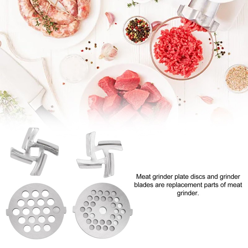 Stainless Steel Meat Grinder Plate Discs and Blades for Food