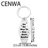 CENWA Bookish Book Lover Motel Keychain On My Way To