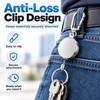 Retractable Keychain Pull Reel with Metal Wire Cable, Anti-Lost ID