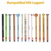 Donluhu 12 x Erasable Refills, Blue, Compatible with Legami, Easy