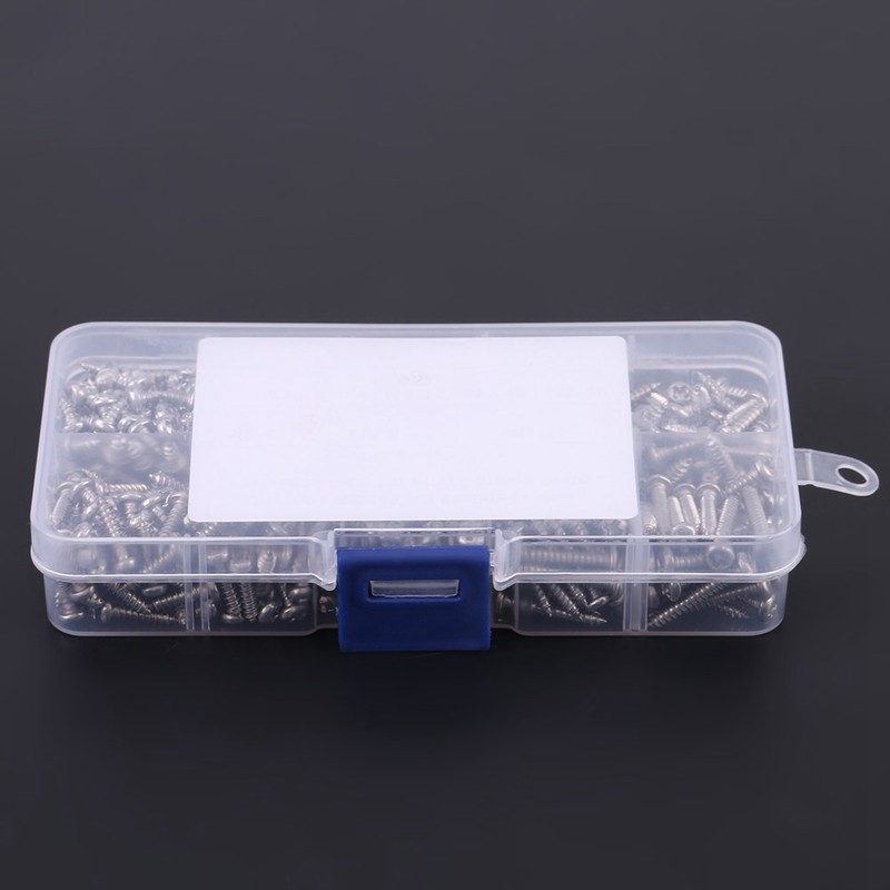 500PCS M3 Cross Drive Button Head Self Tapping Screws Assortment