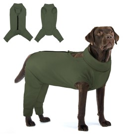 KOESON Dog Recovery Suit Hind Leg, Recovery Sleeve for Female Male Dogs, Pet Leg Sleeve to Stop Licking, Pet Rear Leg Wound Cover, Dog Spay Onesie for Wound Heal Care