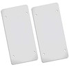 Flat Clear License Plate Cover 2 Pack of Heavy Duty Shields Ubreakable