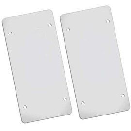 Flat Clear License Plate Cover 2 Pack of Heavy Duty Shields Ubreakable