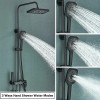 Rozin Black Smart Digital Display Shower Faucet Set With Display