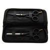 Kit De Tijeras Para Estilista/Barber/Peluquero 5.5" Aashta (NEGRO)